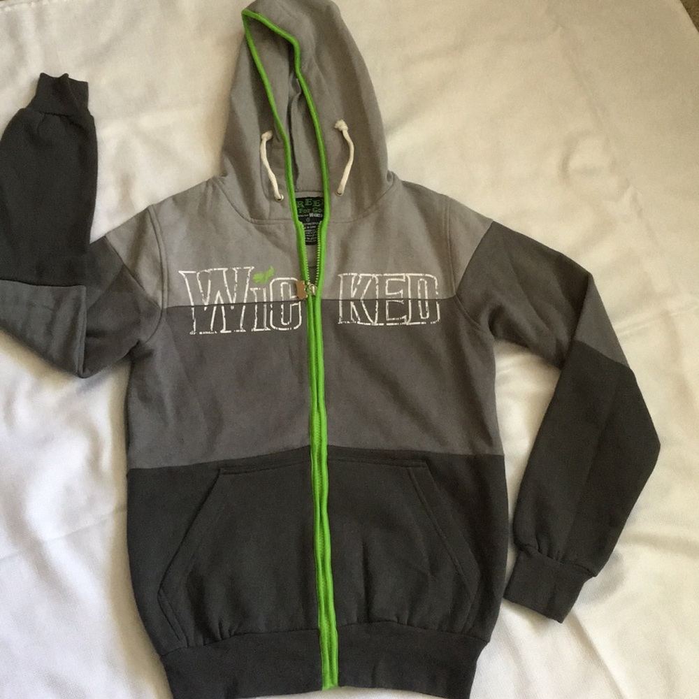 Wicked Green for Good zip up hoodie. Never worn!